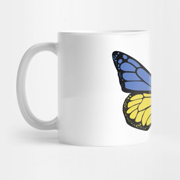 Ukraine Flag Butterfly by BramCrye